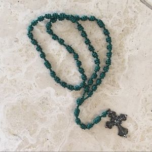 NWOT Handmade Rosary (Green)